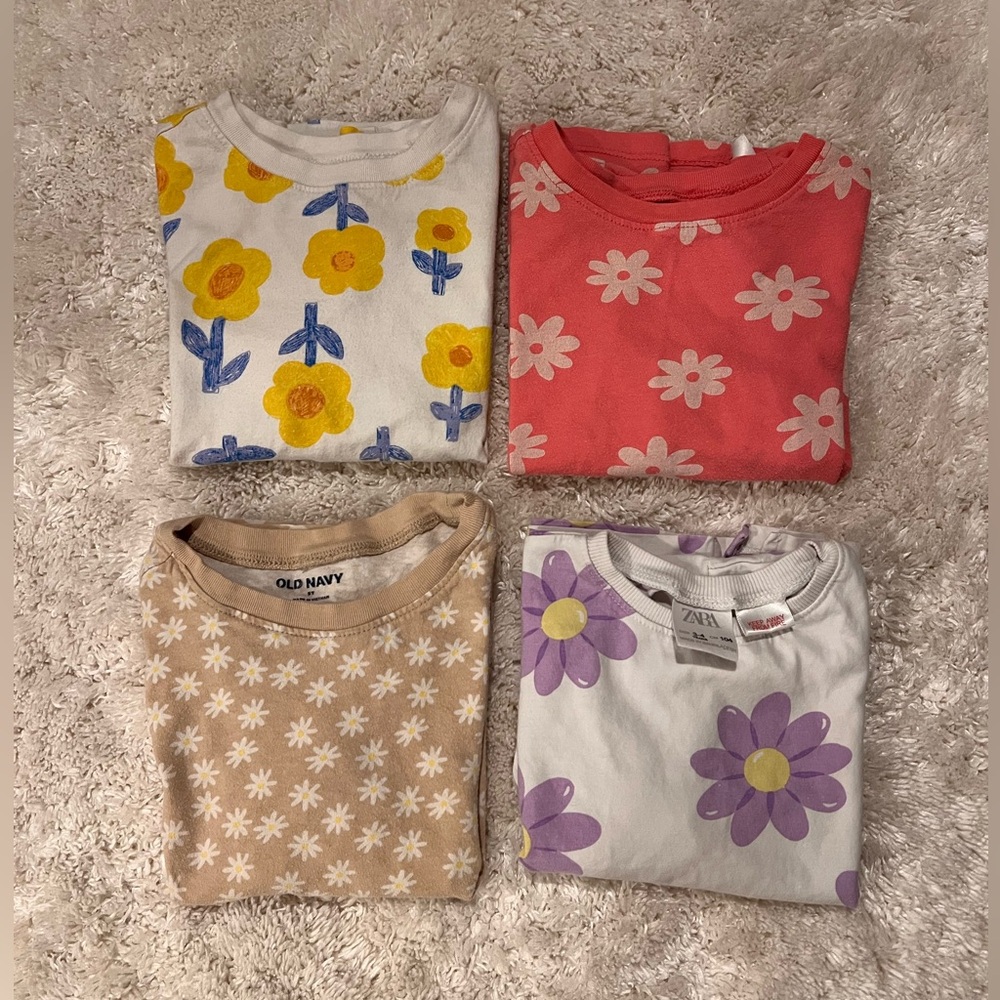 Old Navy/Zara Girls Short Sleeve Tshirts 5T